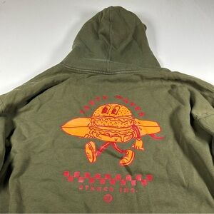 Stance Surf Hoodie Sweatshirt Mens XXL Army Green “tasty Waves”